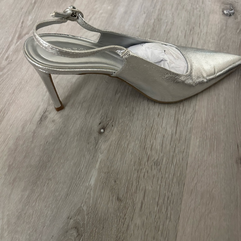 Nordstrom OpenEdit Silver Heels Size 9